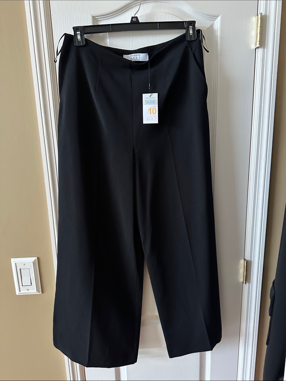 Primark Black Wide-Leg Trousers